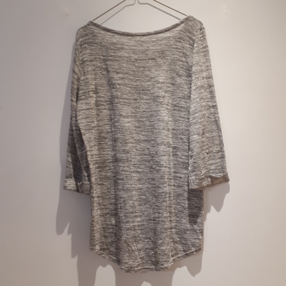 2 DYE 4 shining grey and silver top - Picture 2 of 4
